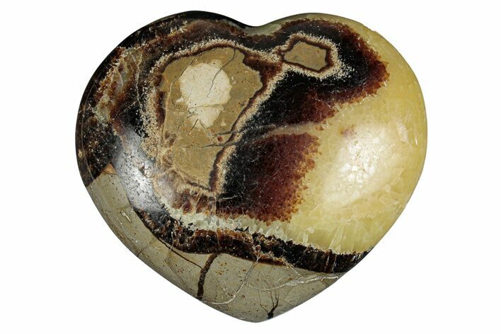 Polished Septarian Heart - Madagascar #278039